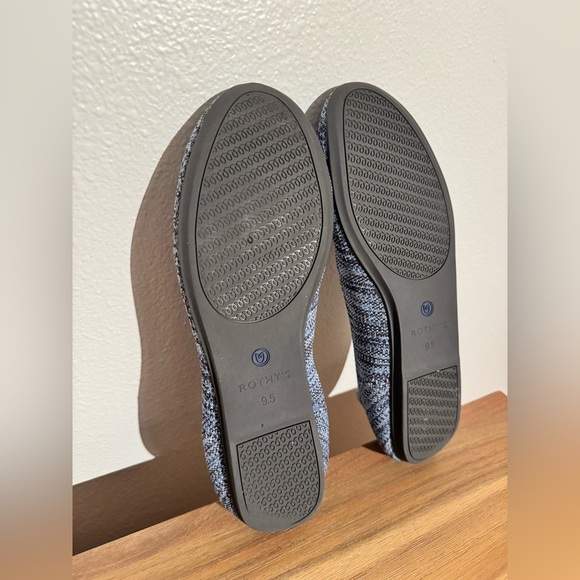 Rothy’s Maritime Heather Flats Blue Striped Round Toe Size 9.5 RETIRED - Picture 7 of 7